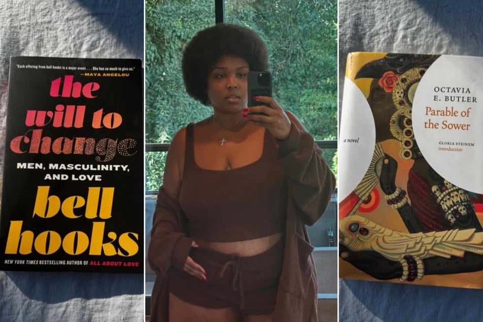 Lizzo posted up this weekend looking fire in a new 'do and spouted some hot takes on staying well-read to her Instagram followers.