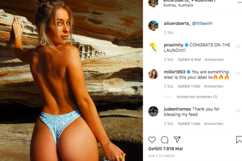 Alice Roberts heizt ihren Followern mit diesem Foto ordentlich ein.