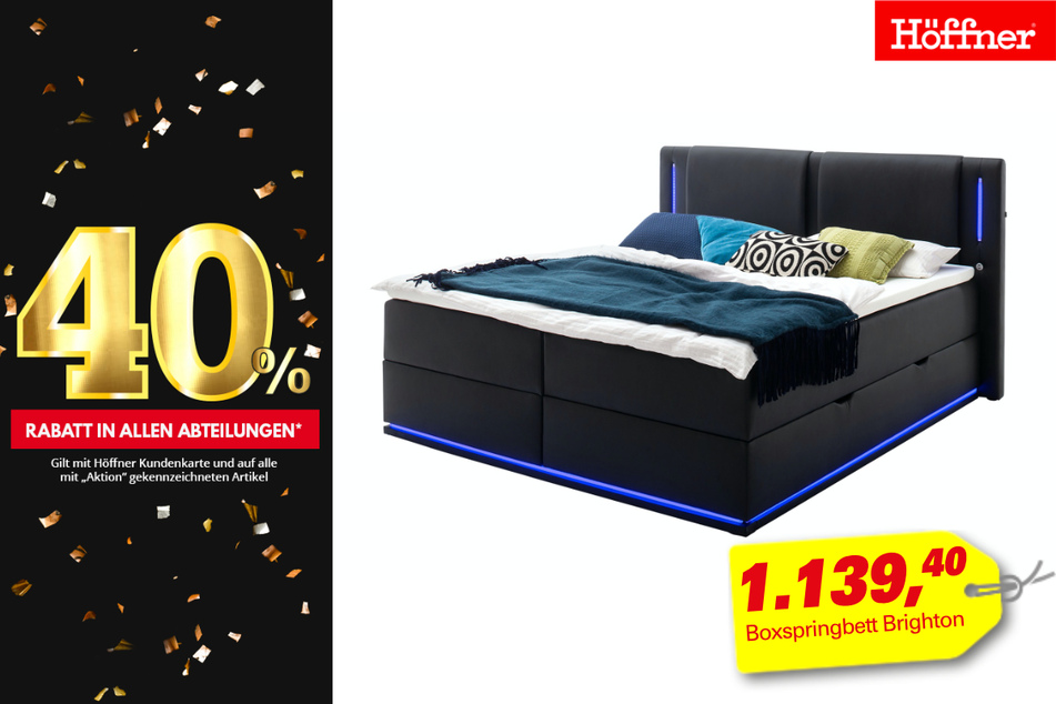 Boxspringbett Brighton
für 1.139,40 Euro