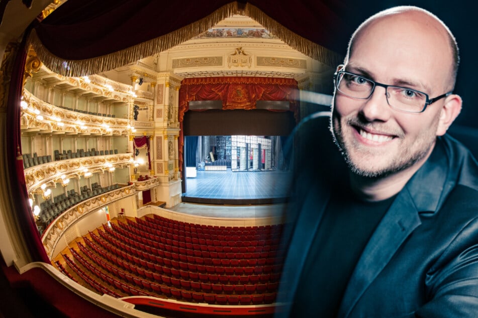 Auch die Semperoper bleibt noch zu. (l) Rechts im Bild: Marten Ernst (41) vom Boulevardtheater.