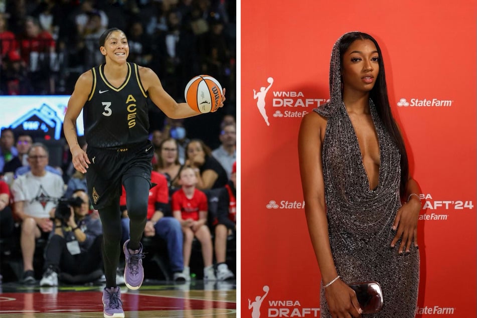 WNBA icon Candace Parker (l.) recently announced her retirement from basketball, prompting a heartfelt reaction from league newcomer Angel Reese.