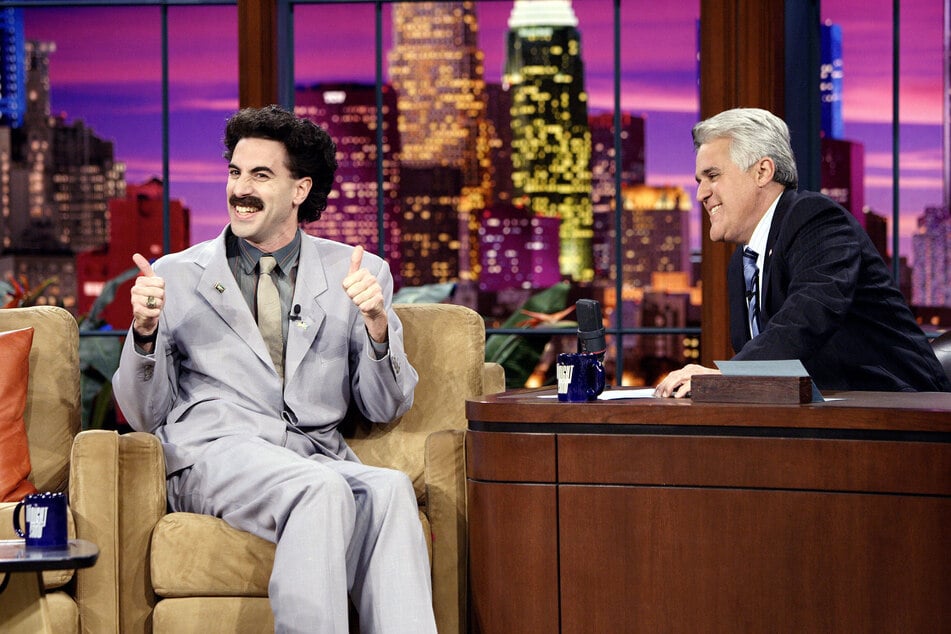 Sacha Baron Cohen (in character as Borat) on the Tonight Show with Jay Leno.