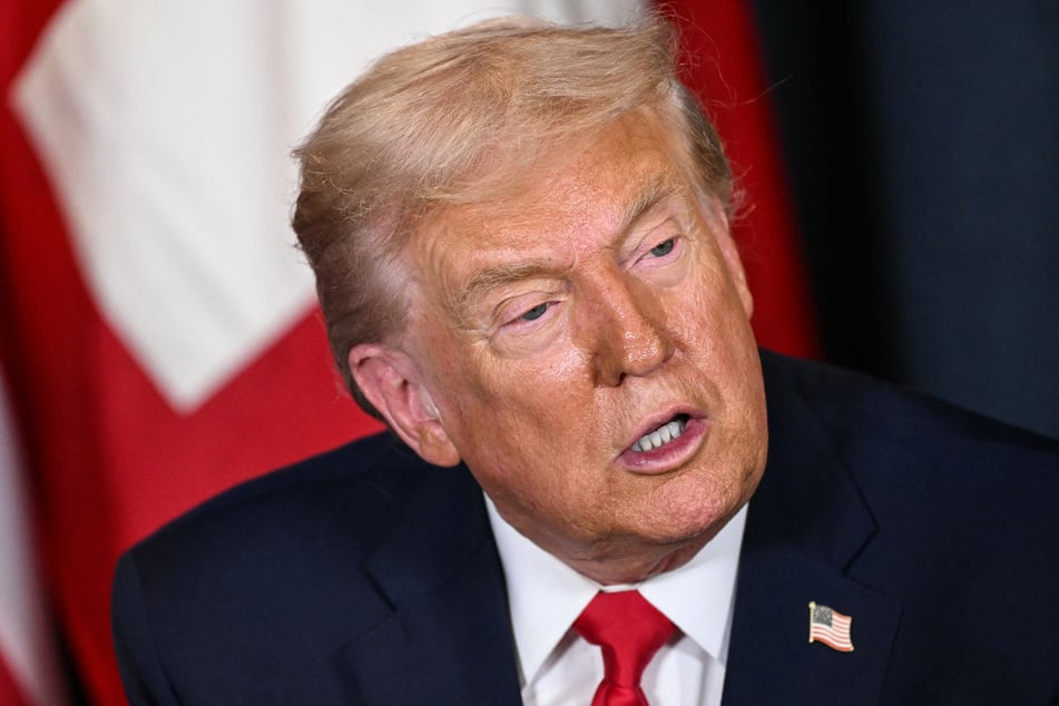 Donald Trump (pictured) has so far appeared happy to allow Delcy Rodriguez to stay in power.