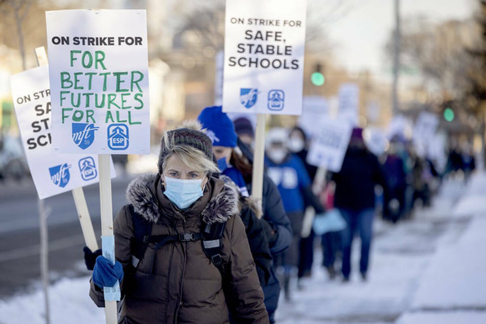 Teachers want better pay and more resources for students.