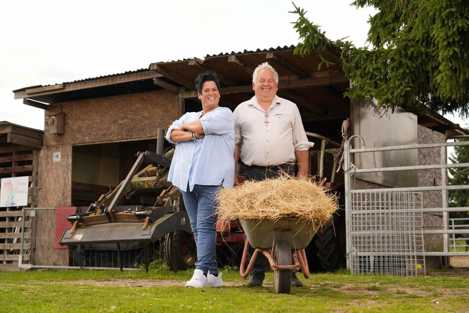 Zwischen Gnadenhofbetreiberin Simone (55) und Frank (57) sprühen die Funken.