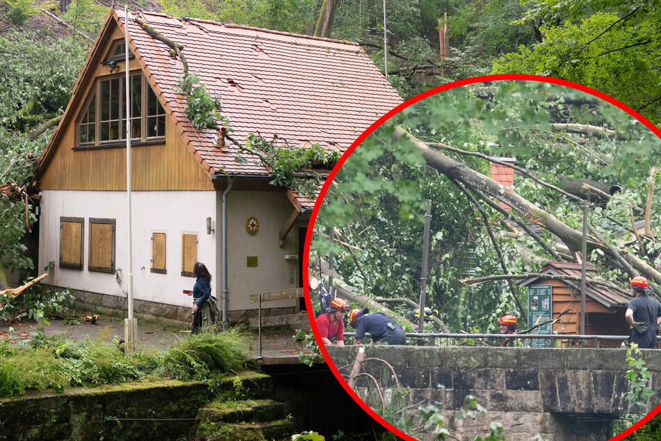 Nach tödlichem Unwetter: Sächsische Schweiz wegen Lebensgefahr gesperrt und nicht räumbar