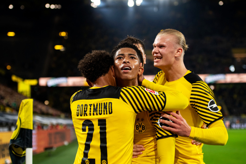 Erlösung beim BVB: Erling Haaland (r.) erzielte das entscheidende Tor.
