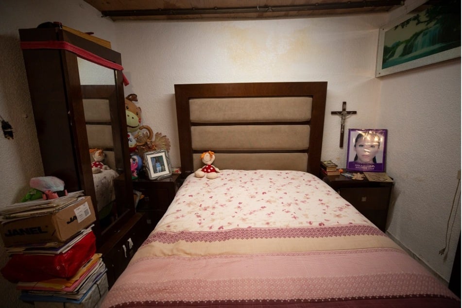 Das Schlafzimmer der vermissten Perla Alondra Bolaños Cruz.