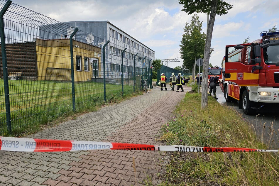 In diesem Asylheim in Zwickau brach am Freitagnachmittag ein Feuer aus.