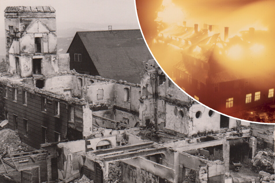 Heute vor 60 Jahren: Der Tag, an dem das berühmte Fichtelberghaus abbrannte
