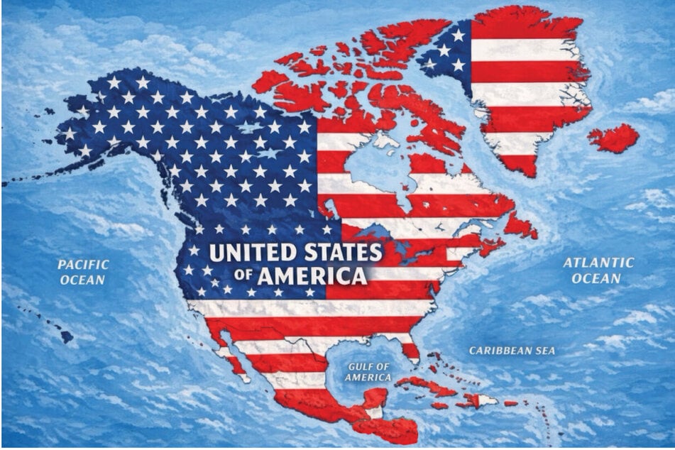 Die Vereinigten Staaten von Amerika - zumindest in den Träumen des US-Präsidenten.