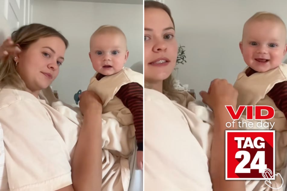 This tiny toddler had a short message he couldn't help but share to the world!