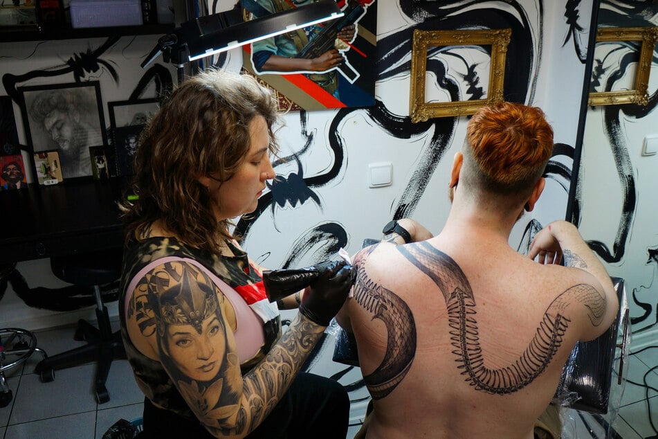 P.Ink has been tattooing over women's mastectomy scars since 2013 (stock Image).