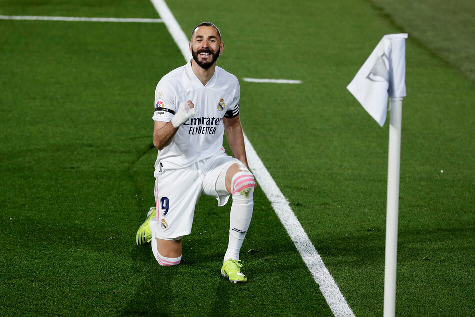 Karim Benzema (33) eröffnete mit einem Hackentreffer das Spiel.