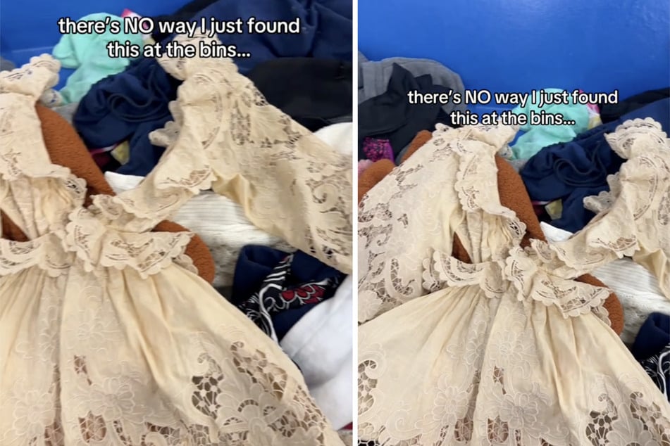 Bethany hat sich sofort in das Kleid verliebt.
