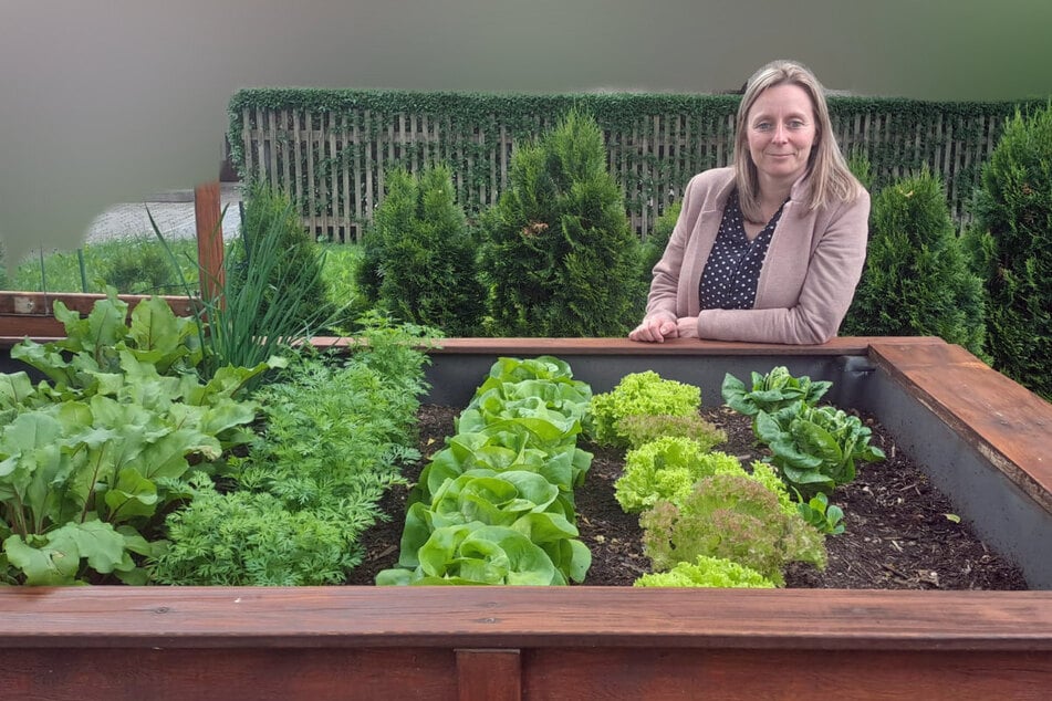 Aus diesem Hochbeet wurden Kristin Rott (37) im vergangenen Juli sieben Salatköpfe geklaut.