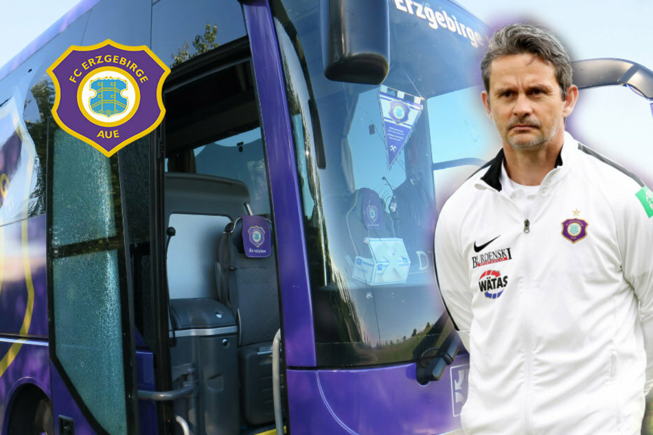 Aue-Trainer Schuster nach Bus-Unfall: "Ich hatte Scherben an mir"