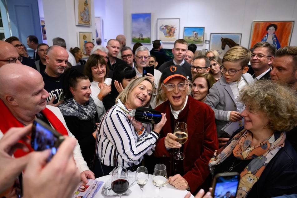 Die Fans feierten Otto, der sich Zeit für Fotos nahm.