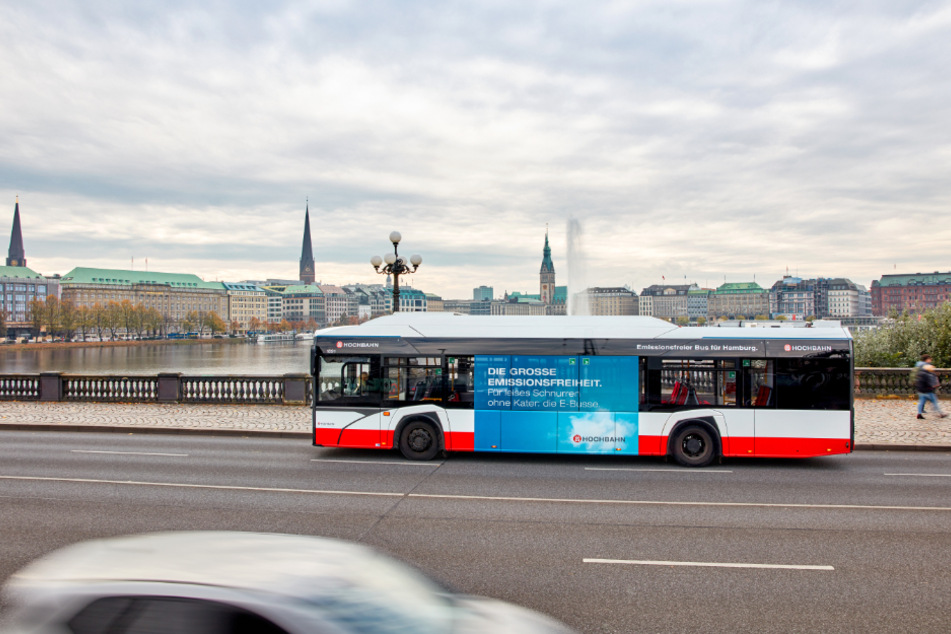 Die Hamburger Hochbahn setzt auf elektrisch angetriebene Busse.