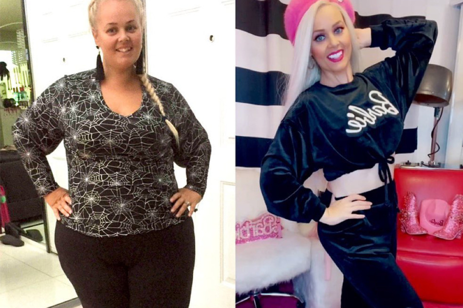 Kayla Lavende (36) lost 200 pounds in two years.
