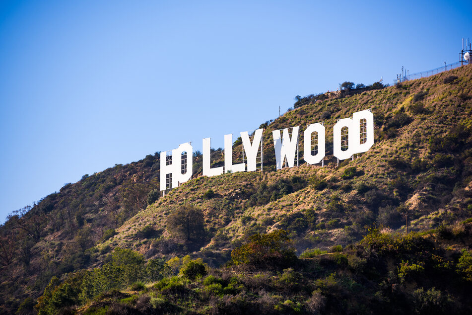 This is what the Hollywood sign normally looks like.