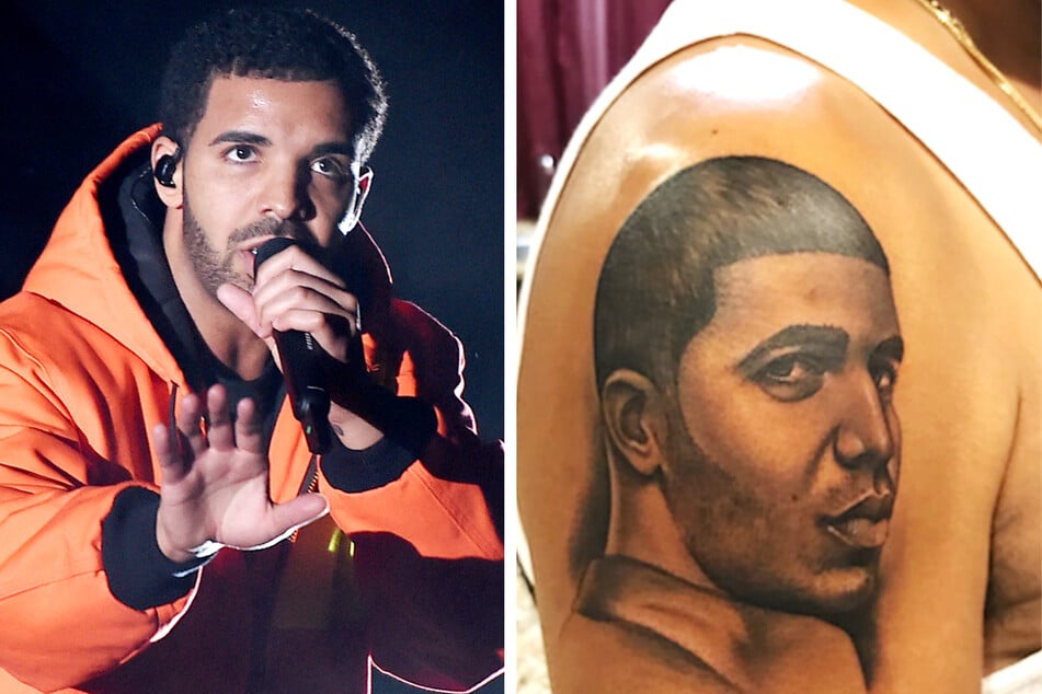 Drake pokes fun at his dad's questionable portrait tattoo