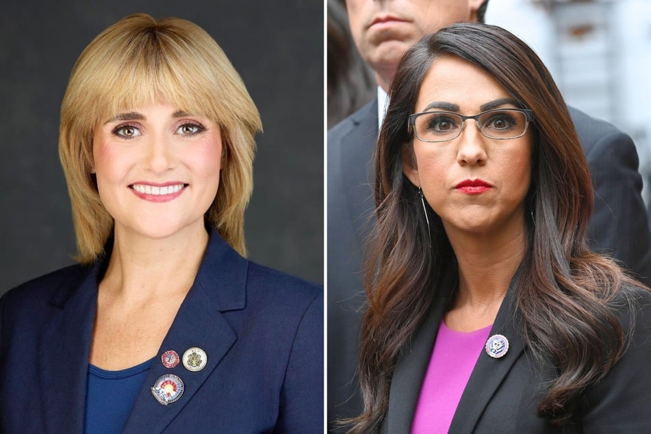 Colorado Democrat Trisha Calvarese (l.) recently pulled in a massive fundraising haul as she fights to take over Congresswoman Lauren Boebert's seat.