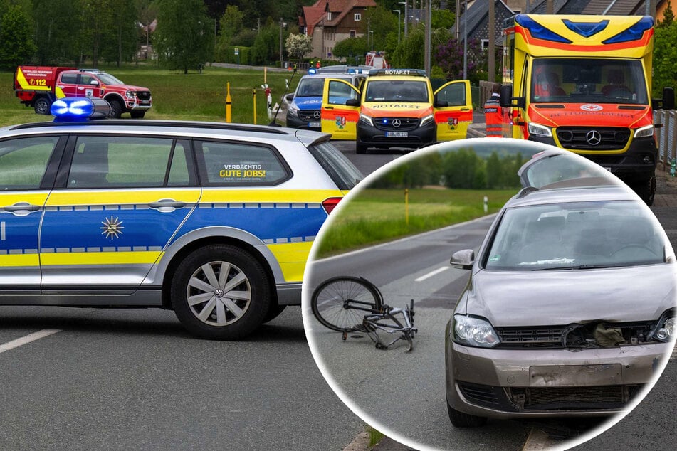 Tödlicher Unfall in Sachsen: Radfahrer stirbt nach Kollision mit Auto