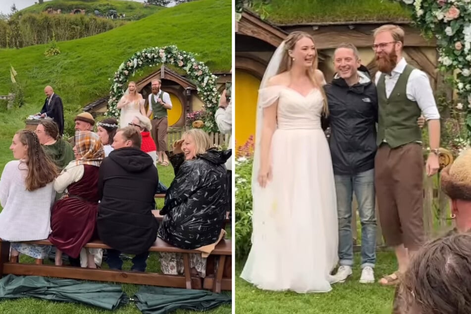 Bei einer Hochzeit in Neuseeland wurde das Brautpaar ausgerechnet von Schauspieler Elijah Wood (44) überrascht.