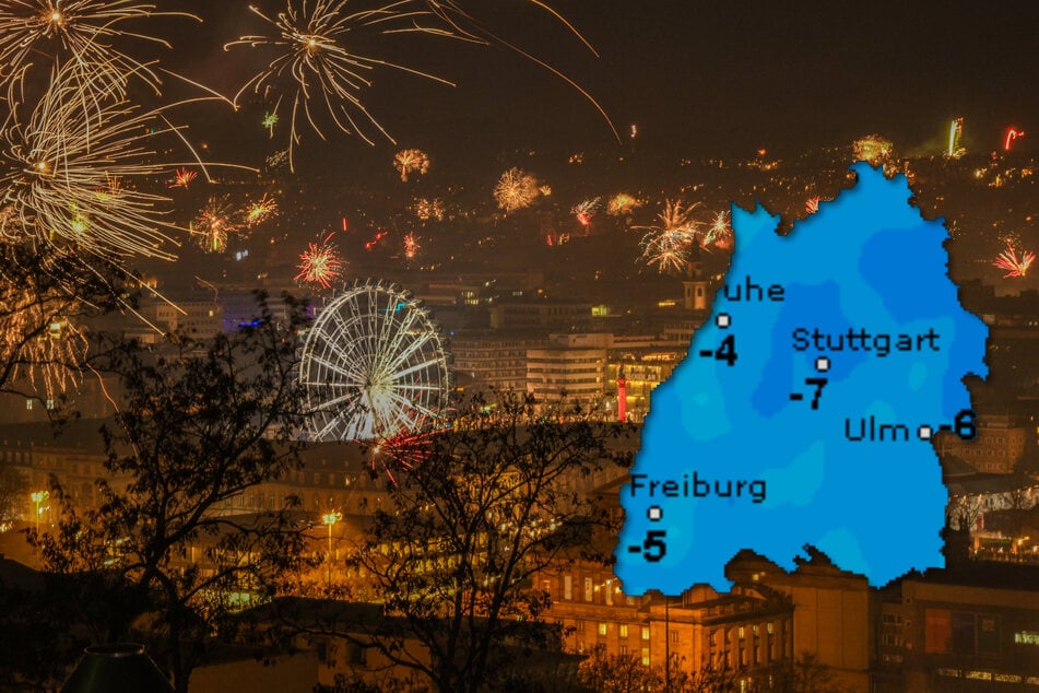 Die zu erwartenden Tiefstwerte weisen auf eine frostige Silvesternacht hin.