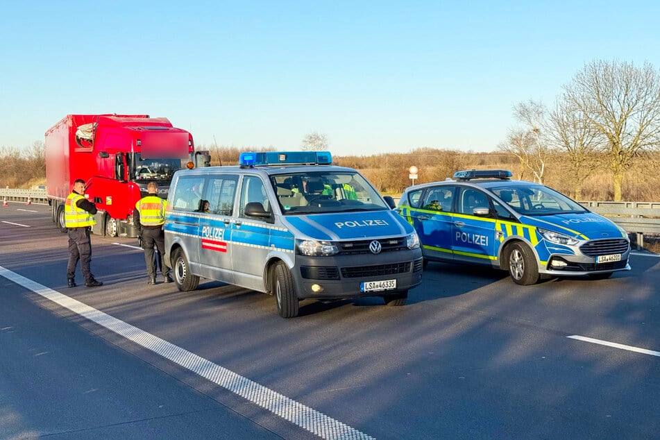 Die Polizei konnte den Lastwagen erst nach mehr als 100 Kilometern zum Anhalten zwingen.