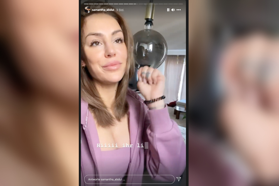 Samantha Abdul (31) gibt sich in ihrer Instagram-Story kämpferisch.