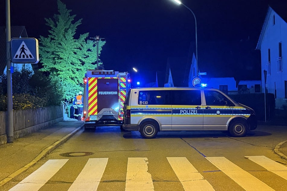 Die Polizei sperrte den Unfallort im Ortsteil Mühlried ab.