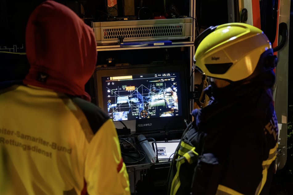 Auch eine Drohnenstaffel kam zum Einsatz.