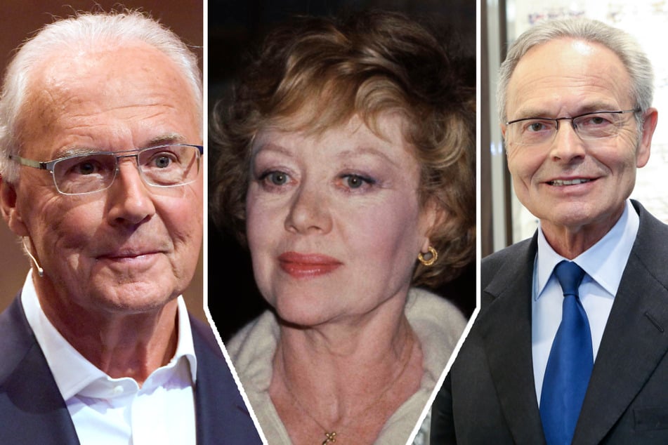 Fußball-Kaiser Franz Beckenbauer (†78, v.l.n.r.) gilt als eine der bedeutendsten Persönlichkeiten in der Geschichte des Fußballs. Glynis Johns (†100) wurde durch das Oscar-prämierte Disney-Musical "Mary Poppins" aus dem Jahr 1964 bekannt. Günther Fielmann (†84) machte die Kassenbrille salonfähig, sein Unternehmen gehört heute zu den größten Optikern weltweit.