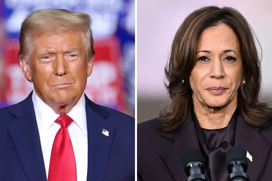 The letter comes as many Democratic voters have expressed extreme dissatisfaction with how the party handled the 2024 presidential election, which led to candidate Kamala Harris (r.) losing to Donald Trump (l.)