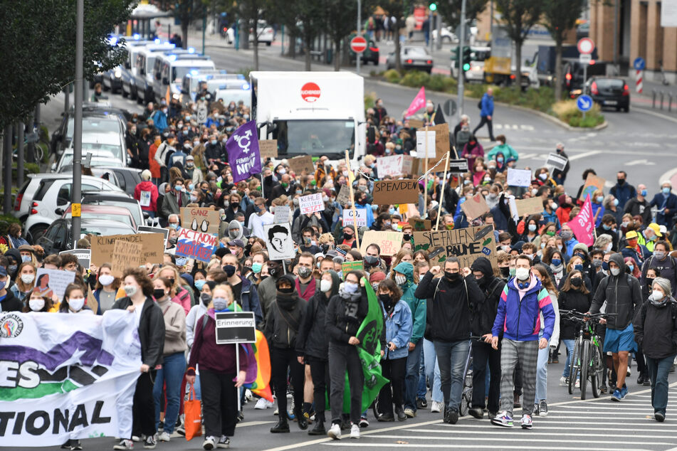 Auch in der Mainmetropole Frankfurt gingen "Fridays-for-Future"-Aktivisten auf die Straße.
