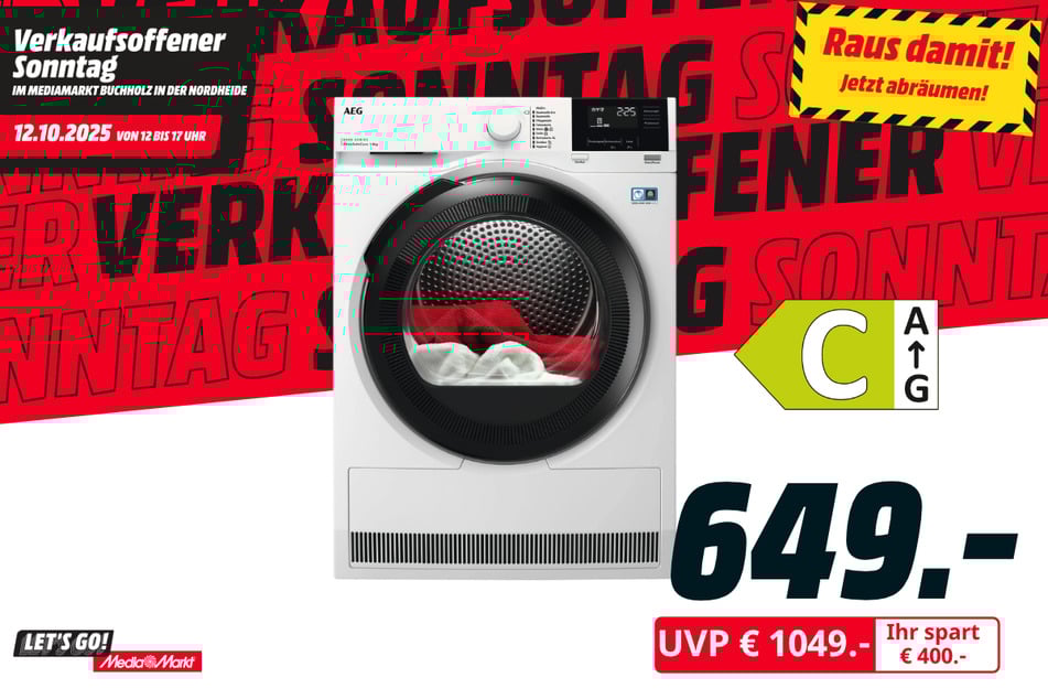 AEG-Trockner für 649 statt 1.049 Euro.