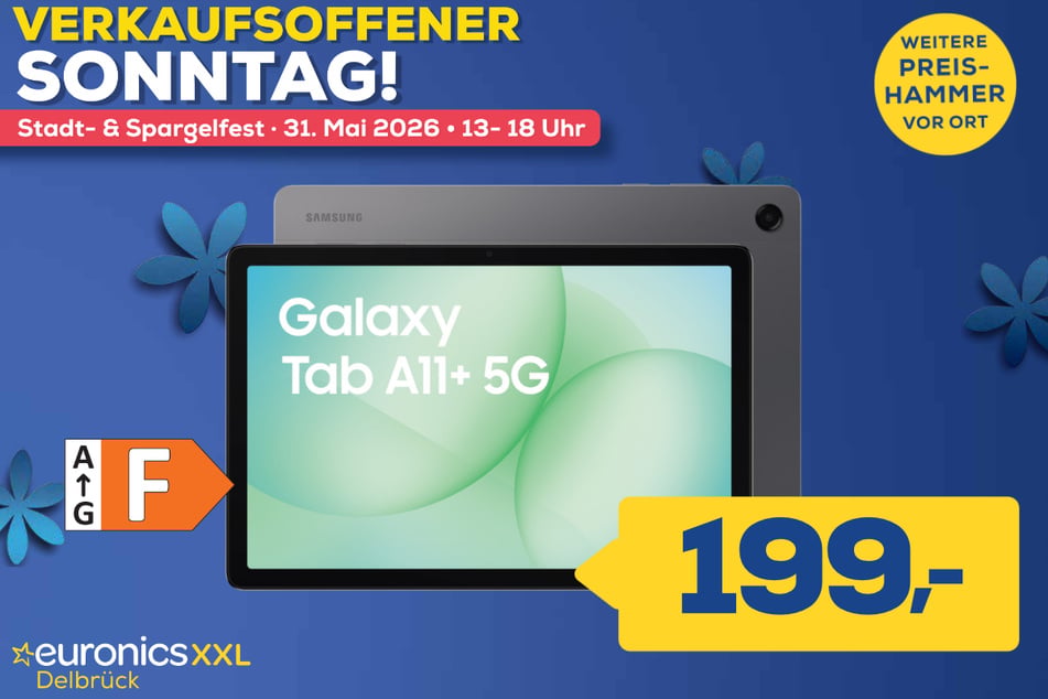 Samsung Galaxy Tab A11+ (128GB) für 199 Euro.