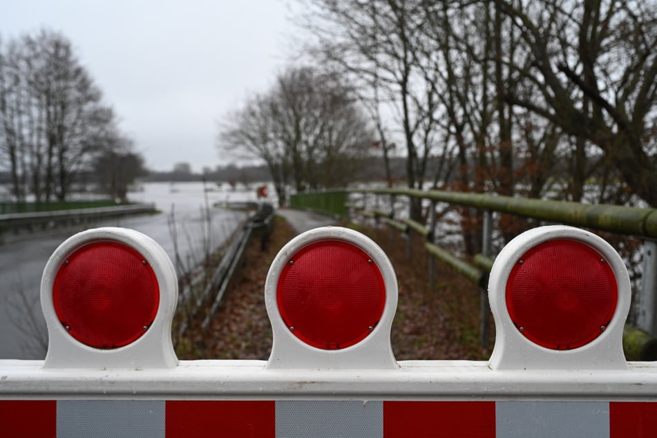 Niedersachsen, Lathen: Blick auf das Hochwassergebiet.