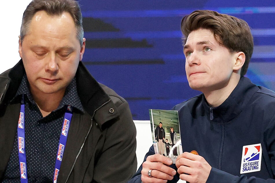 Eiskunstläufer weint mit Bild seiner Eltern: Das steckt hinter bewegendem Tränen-Moment