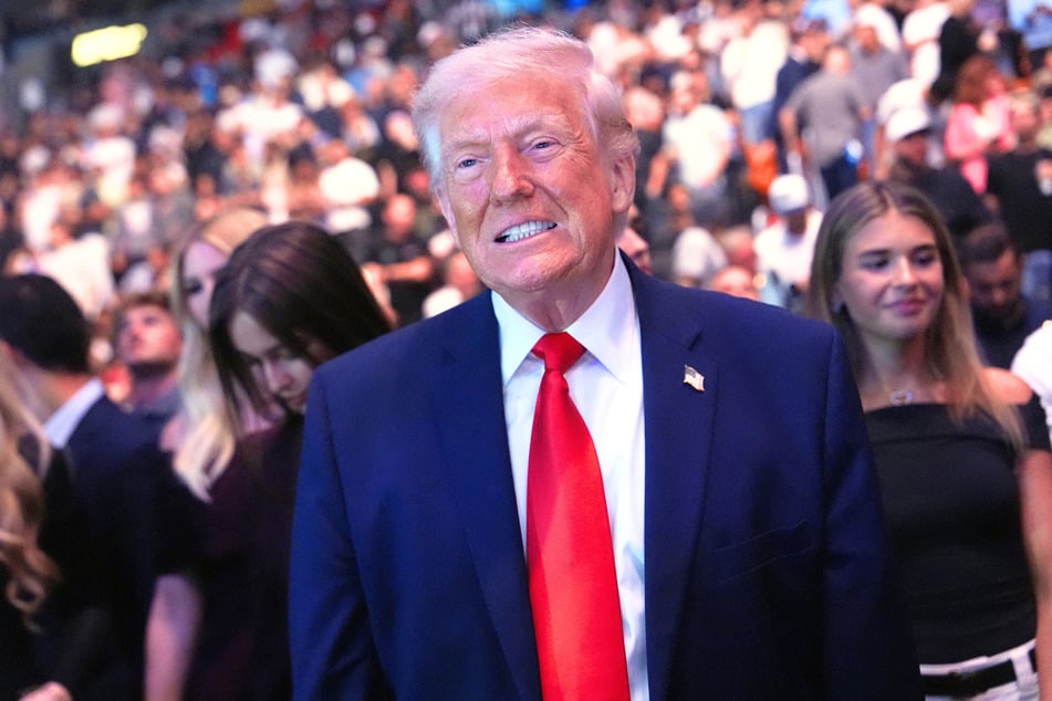 On Saturday, President Donald Trump attended a UFC match in Miami as his administration announced its failure to negotiate a peace deal with Iran.