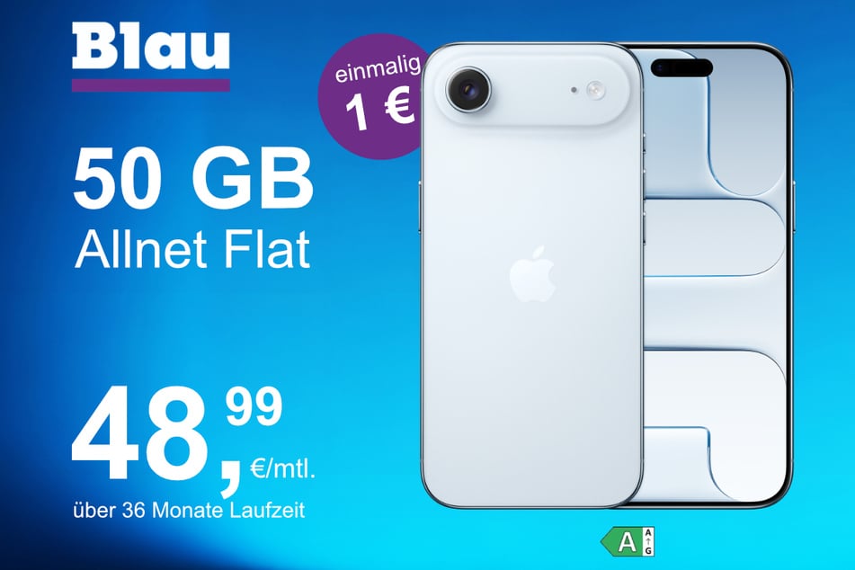 Das neue iPhone 17 Air im o2 Mobile XL für einmalig 1 Euro.