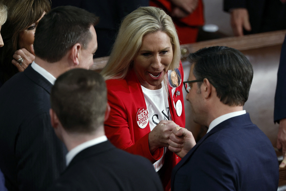 Far-right Georgia Representative Marjorie Taylor Greene pushed to oust Johnson for working with Democrats.