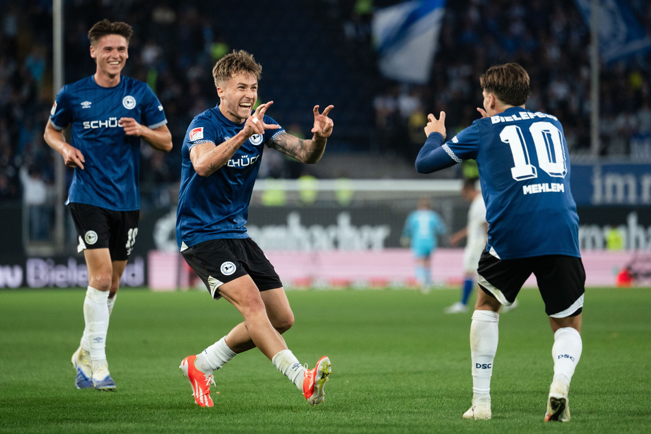 Joel Grodowski erzielte das 2:0 gegen den FCM und tütete den Bielefelder Sieg damit ein.