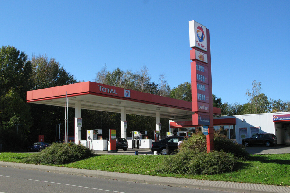 Tatort Mittweida: Diese Tankstelle überfiel Chris Teicher im Oktober 2014.