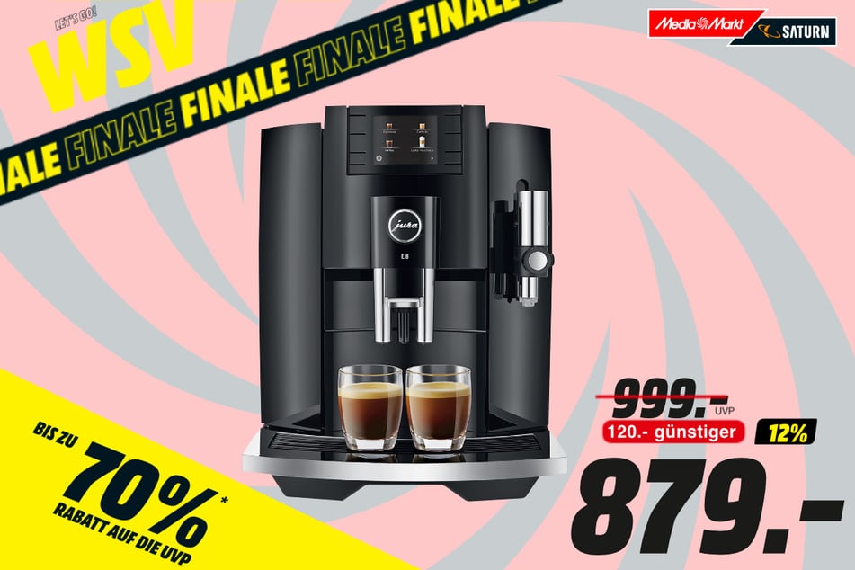 Jura-Kaffeevollautomat für 879 statt 999 Euro.