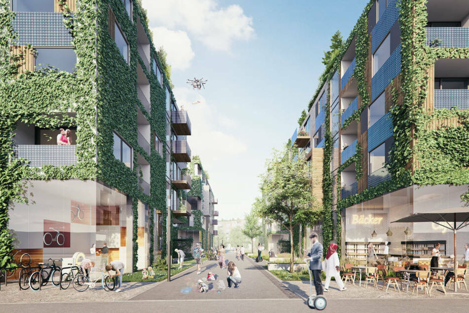 So könnte es in den Straßen des Schumacher Quartiers in Zukunft aussehen. (Konzeptfoto)
