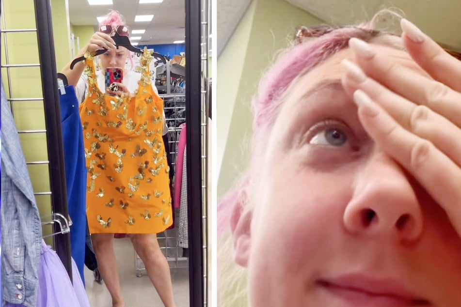 Frau kauft gebrauchtes Kleid für 13 Euro: Beim Blick aufs Etikett stockt ihr der Atem