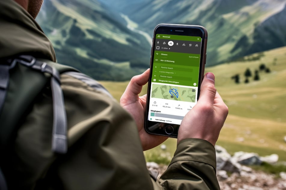 Gesund unterwegs mit AOK PLUS und der App komoot.